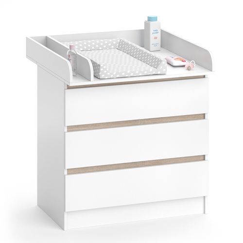 Commode à Langer Emma, Blanc, 80x87cm