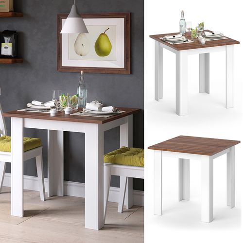 Table De Salle à Manger Karlos 29019 Noyer 80x80cm