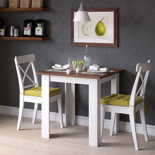 Table De Salle à Manger Karlos 29019 Noyer 80x80cm