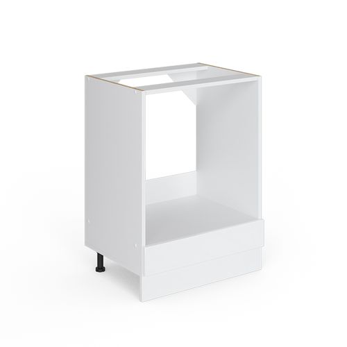 Meuble Pour Four R-line 29260 Blanc Haute Brillance 60cm Sans Pt