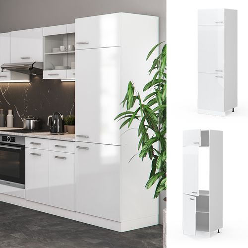 Armoire Pour Frigo R-line 29275 Blanc Haute Brillance 60cm