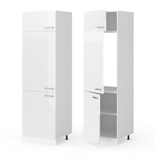 Armoire Pour Frigo R-line 29275 Blanc Haute Brillance 60cm