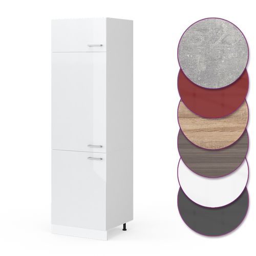 Armoire Pour Frigo R-line 29275 Blanc Haute Brillance 60cm