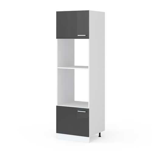 Armoire Micro-ondes R-line 29276 Anthracite Haute Brillance 60cm