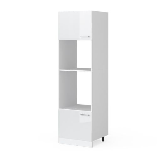 Armoire Micro-ondes R-line 29277 Blanc Haute Brillance 60cm