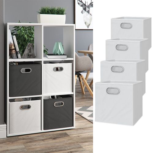 Boîte Pliante  29295 Blanc 30x30cm Lot De 4