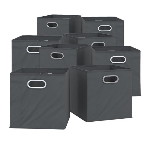 Boîte Pliante  29298 Anthracite 30x30cm Jeu De 8 Pièces