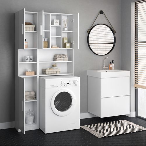 Colonne De Salle De Bain Luis, Blanc, 32x190cm