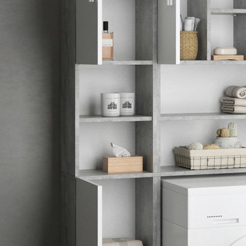 Colonne De Salle De Bain Luis, Béton, 32x190cm