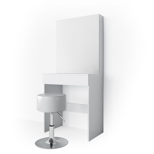 Coiffeuse Melle 34032 Blanc 68cm Avec Tabouret