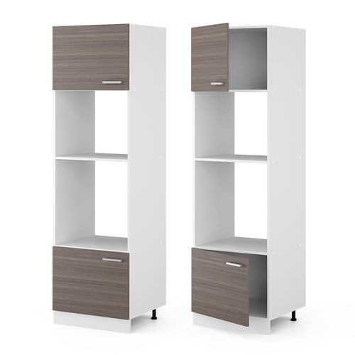 Armoire Micro-ondes R-line 29763 Gris Noble 60cm