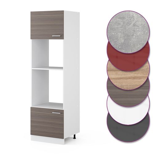 Armoire Micro-ondes R-line 29763 Gris Noble 60cm