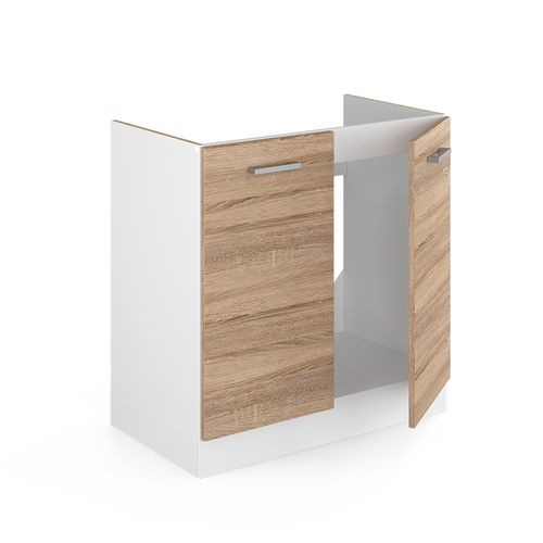 Meuble Bas Sous-évier R-line, Sonoma, 80cm