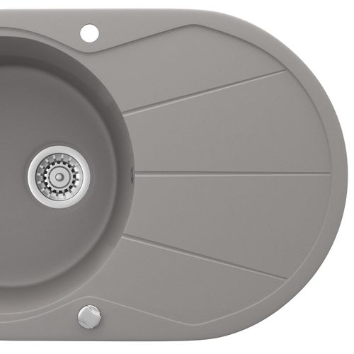 Évier  29493 Béton 78x50cm Rond Avec Emplacement De Séchage