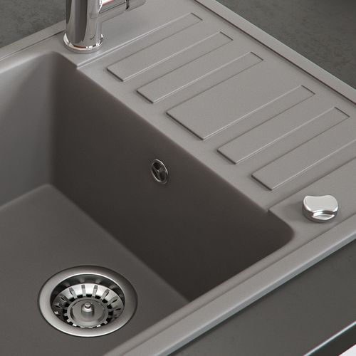 Évier  29492 Béton 57.5x46cm Avec Emplacement De Séchage