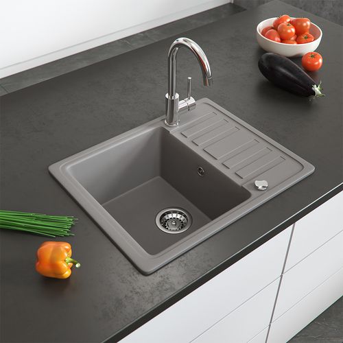 Évier  29492 Béton 57.5x46cm Avec Emplacement De Séchage