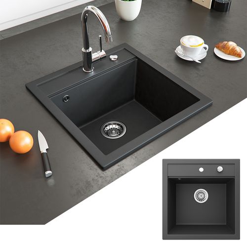 Évier Tesa 29495 Noir 49x51cm