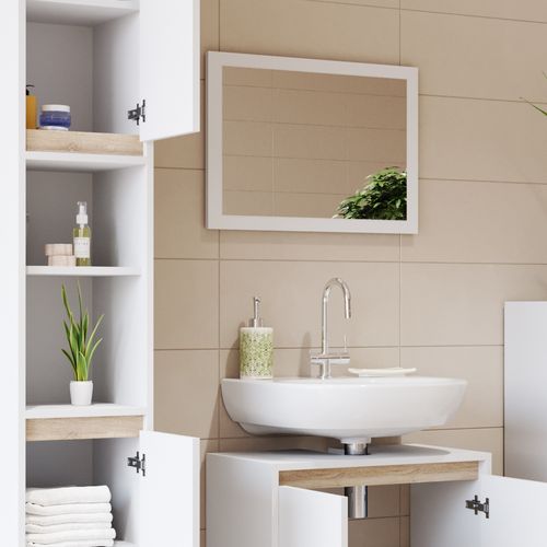 Meubles Bain Emma 29826 Blanc/sonoma 4 Parties