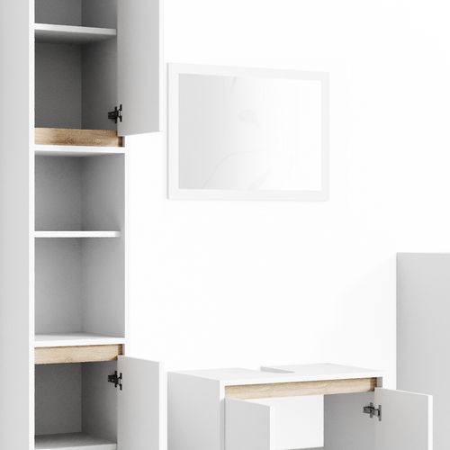 Meubles Bain Emma 29826 Blanc/sonoma 4 Parties