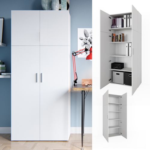 Étagère à Dossiers Frank 34668 Blanc 80x182.4cm