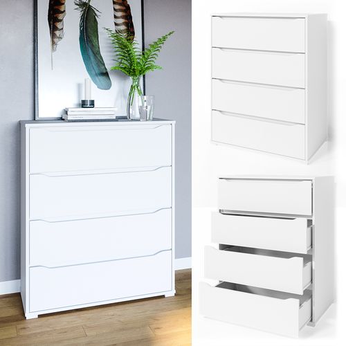 Commode Avec Tiroirs Ruben 34642 Blanc 48x101.6cm