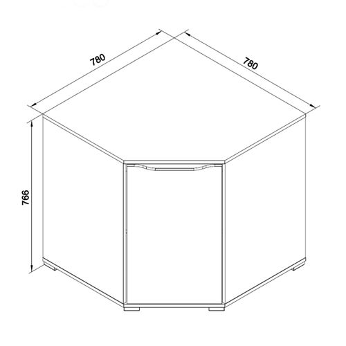 Commode Ruben 34643 Blanc 78x76.6cm