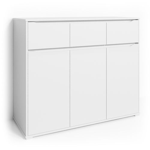 Commode Ruben 34644 Blanc 48x101.6cm Avec Tiroirs