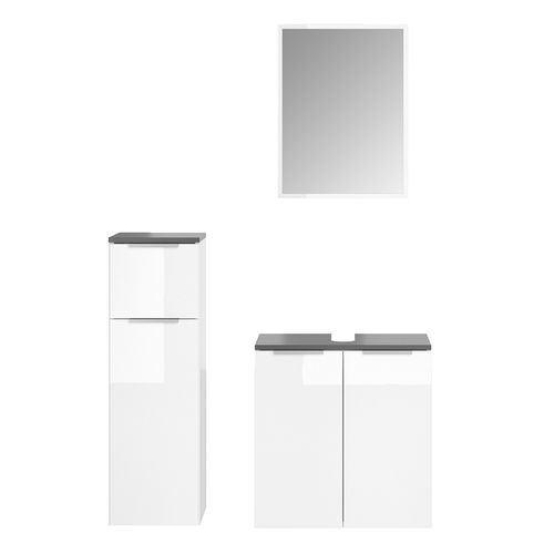 Meubles Bain Otis 30128 Blanc 3 Parties