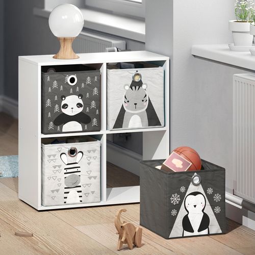 Boîte Pliante  29972 Gris Foncé 30x30cm Lot De 2