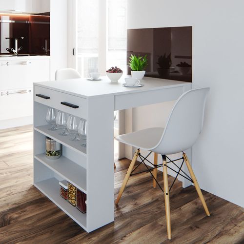 Table De Salle à Manger Repose 30036 Blanc 67x100cm