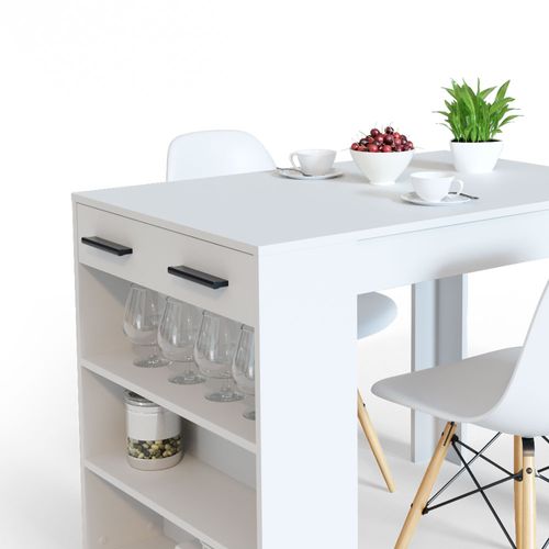 Table De Salle à Manger Repose 30036 Blanc 67x100cm