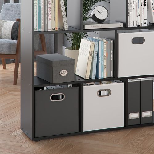 Meuble De Rangement Cube Pilar 30167 Noir 131.6x143cm