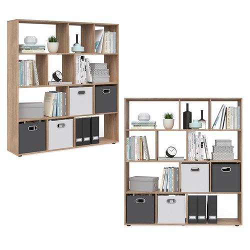 Meuble De Rangement Cube Pilar 30182 Sonoma 131.6x143cm