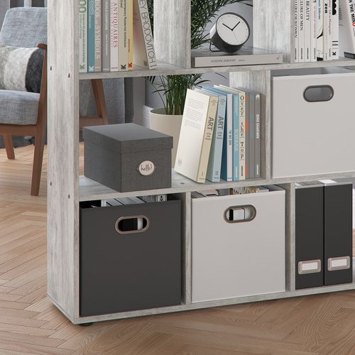 Meuble De Rangement Cube Pilar 30181 Gris 131.6x143cm