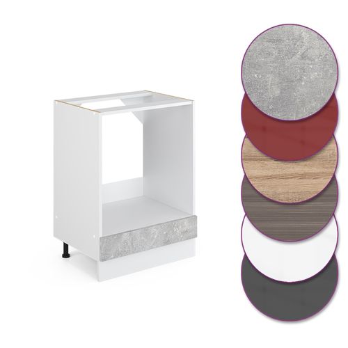 Meuble Pour Four R-line, Béton, 60cm