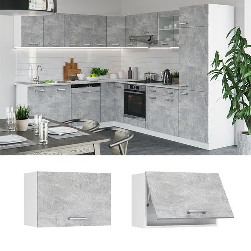 Elément Haut De Cuisine R-line 30251 Béton 60cm Plat