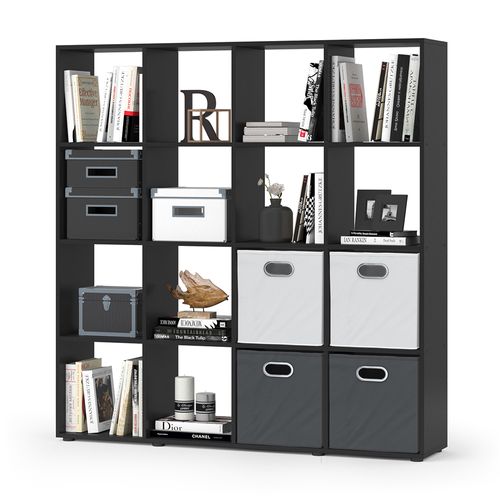 Meuble De Rangement Cube Karree 30157 Noir 138.5x142.5cm