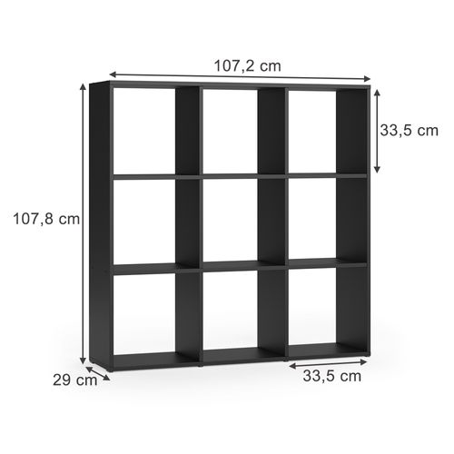 Meuble De Rangement Cube Nove 30170 Noir 104x108cm