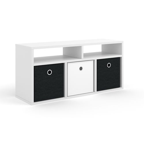 Meuble De Rangement Cube Hylda 29935 Blanc 84.4x39cm