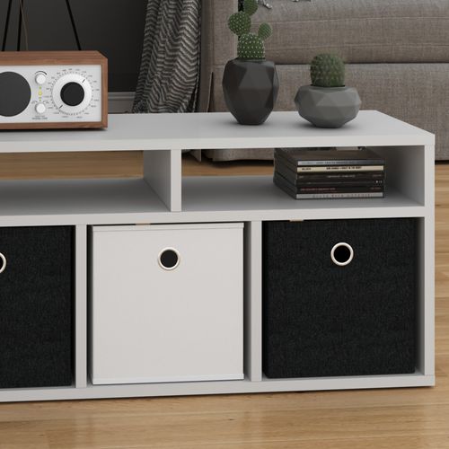 Meuble De Rangement Cube Hylda 29935 Blanc 84.4x39cm