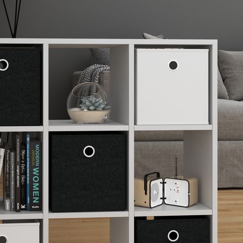 Meuble De Rangement Cube Hylda 29934 Blanc 82.8x82.8cm