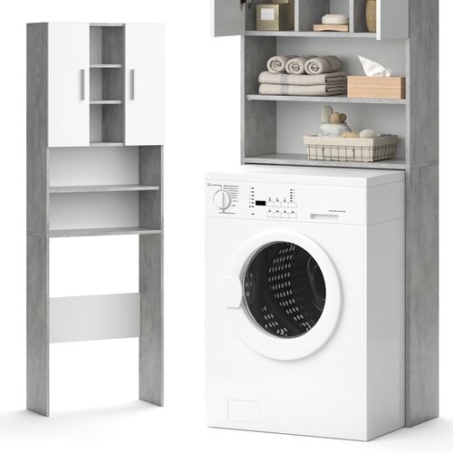 Armoire Pour Machine à Laver Luis 30398 Béton 64x190cm