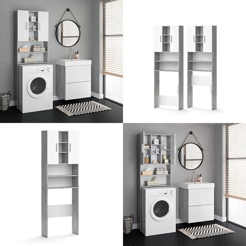 Armoire Pour Machine à Laver Luis 30398 Béton 64x190cm