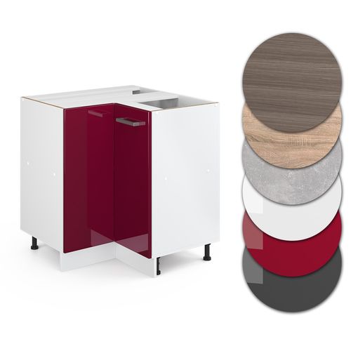 Meuble Dangle R-line, Rouge Bordeaux Haute Brillance, 75.6cm