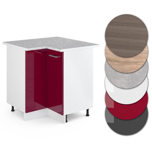 Meuble Dangle R-line, Rouge Bordeaux Haute Brillance, 75.6cm