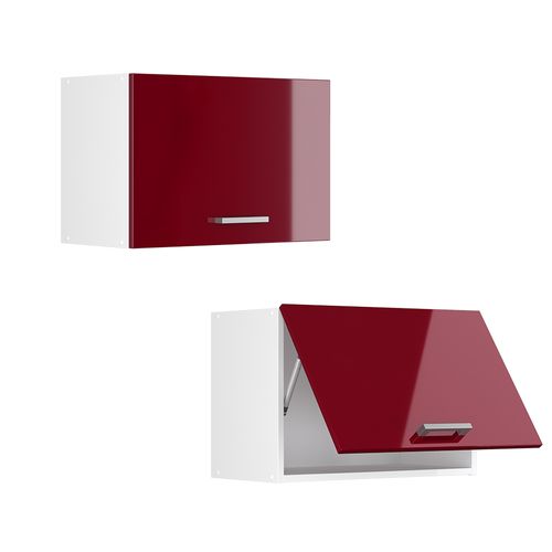 Elément Haut De Cuisine R-line 30488 Rouge Brillant 60cm Plat