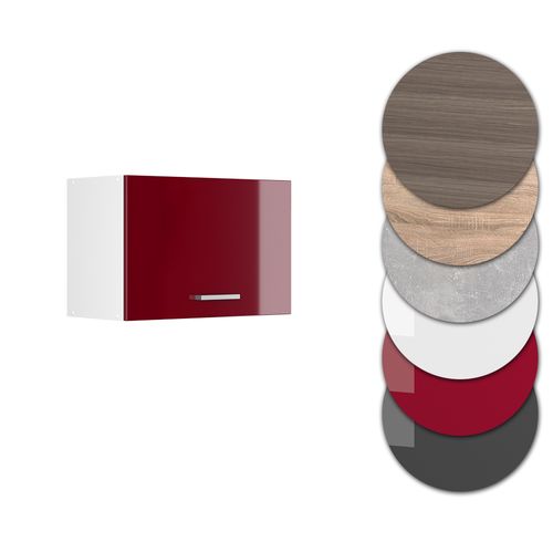 Elément Haut De Cuisine R-line 30488 Rouge Brillant 60cm Plat