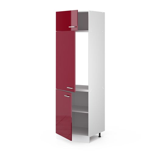 Armoire Pour Frigo R-line 30491 Rouge Brillant 60cm