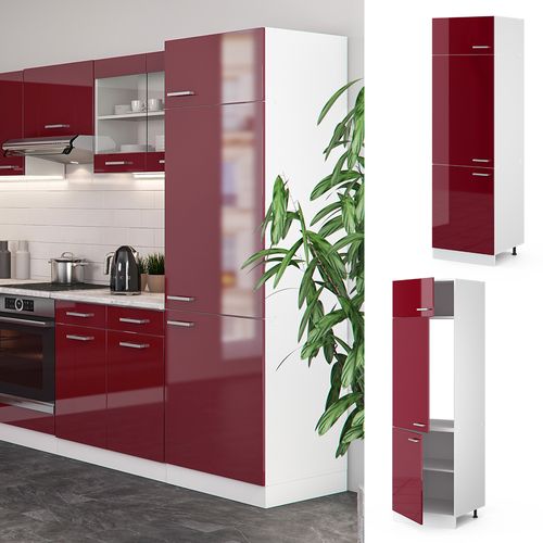 Armoire Pour Frigo R-line 30491 Rouge Brillant 60cm