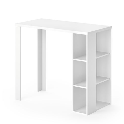 Table De Bar Noel 30404 Blanc 120x60cm